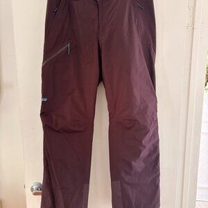 Patagonia Women's Insulated Powder Town Pants. Size L in Obsidian Plum